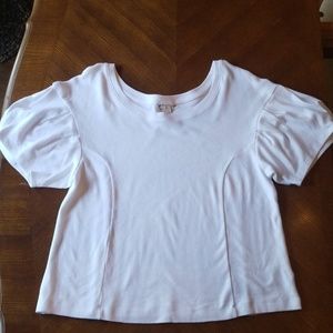 Anthropologie White Blouse, Size M. NWOT